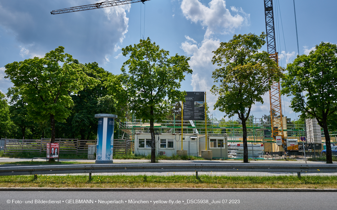 07.06.2023 - aktuelle Fotos von der »Baustelle zum Hort für Kinder« in Neuperlach in München